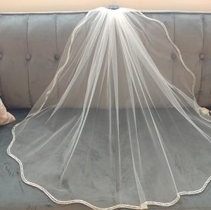 Beaded Edge Wedding Veil
